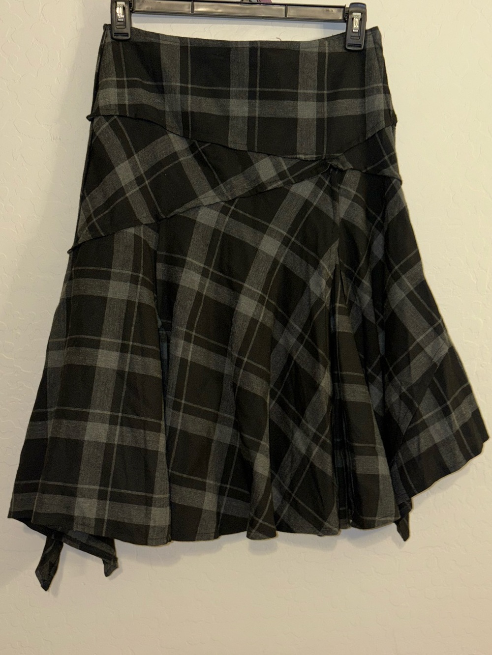 Vintage FORVER 21 Y2K Plaid Tartan Layered Midi Skirt Goth Grunge S layers - Picture 2 of 9